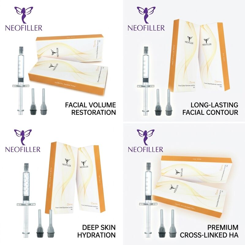 สารสกัดส่วนชีวภาพ 1 มิลลิลิตร ไฮยอลูรอนิกแอซิด Dermal Filler Cross Linked Injectable Gel 24 เดือน