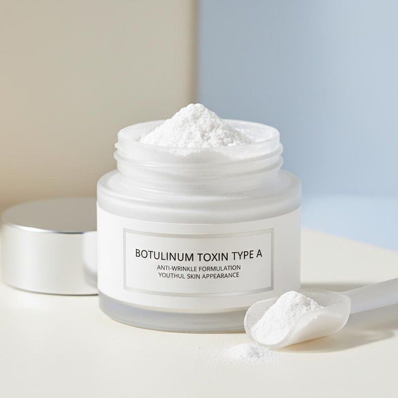 ส่วนผสมแป้งต่อต้านริ้วรอย Botulinum Toxin Type A สูตรเพื่อลดเลือนริ้วรอยและส่งเสริมลักษณะผิวอ่อนเยาว์