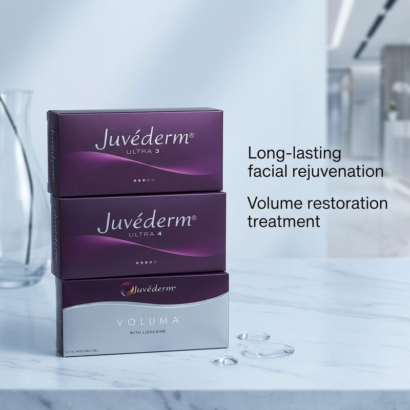 ปริมาณ 2 เท่า 1ml Juvederm Voluma Filler Anti aging Facial Filler สำหรับ Midface Volume Boost และปรับปรุงรูปทรงใบหน้า