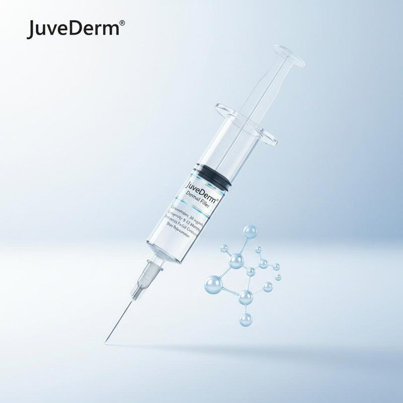 การทำศัลยกรรมพลาสติก Juvederm Dermal Filler ความเข้มข้น 20mgMl อายุการใช้งาน 9-12 เดือนเหมาะสำหรับการเสริมสร้างรูปทรงใบหน้าและการฟื้นฟูผิว