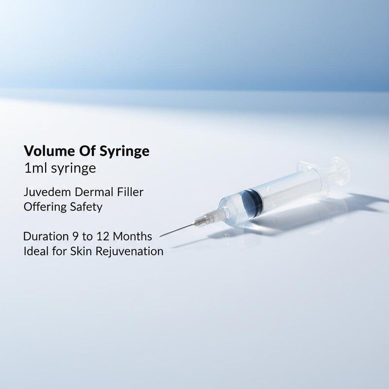 ปริมาตรของเข็มฉีดยา 1 มล. เข็มฉีดยา Juvederm Dermal Filler ให้ระยะเวลาความปลอดภัย 9 ถึง 12 เดือนเหมาะสำหรับการฟื้นฟูผิว