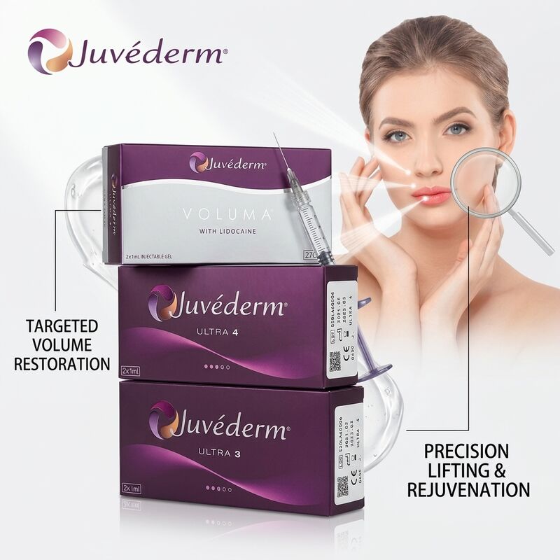 Juvederm Ultra 4 ฟิลเลอร์คาง กรดไฮยาลูรอนิก ฟิลเลอร์ผิวหนังสำหรับการปรับรูปทรงกราม 24 มก./มล.