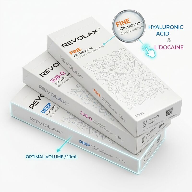 รีโวลักซ์ ดีพ ฟิลเลอร์ร่องแก้มชนิดโมโนเฟสิก กรดไฮยาลูรอนิก 1.1มล. สำหรับแก้ไขมุมปาก